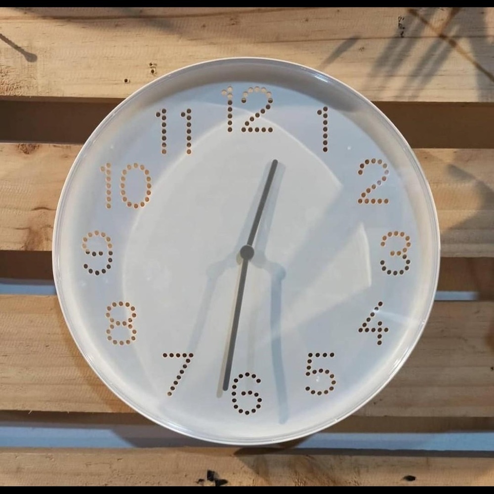 ⏰ Wall Clock ⏰ with Punched Hole Numbers Tromma